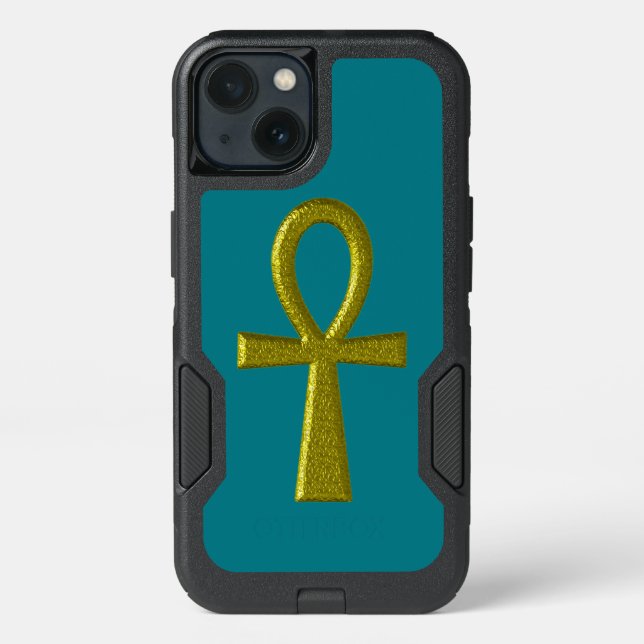 Fancy Gold Ankh Otterbox iPhone Case (Back)