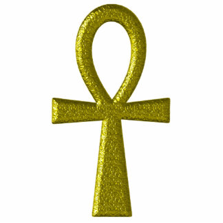Fancy Gold Ankh Photo Sculpture