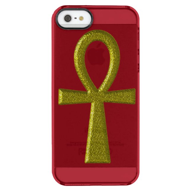 Fancy Gold Ankh Uncommon iPhone Case (Back)