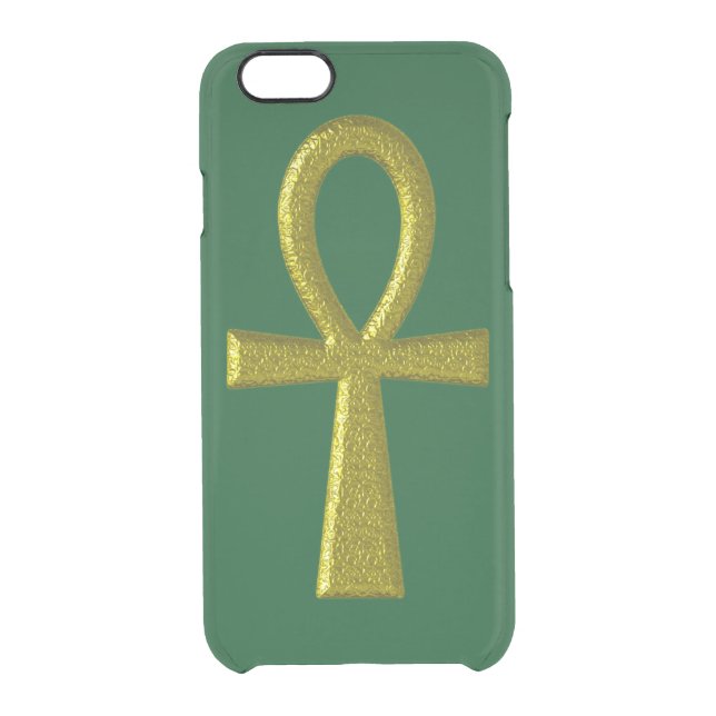 Fancy Gold Ankh Uncommon iPhone Case (Back)