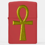 Fancy Gold Ankh Zippo Lighter