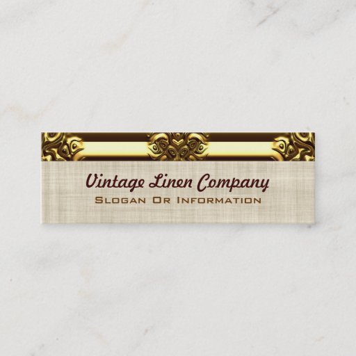 Customizable Fancy Gold Border Vintage Business Cards
