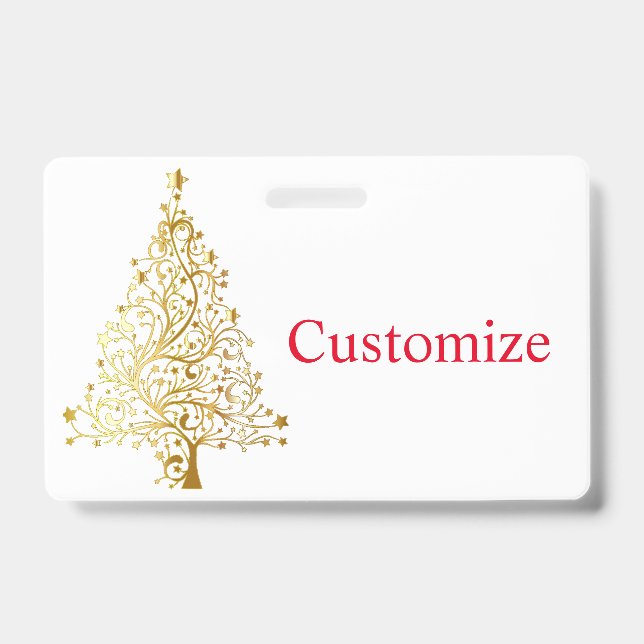 Fancy Gold Christmas Tree Thunder_Cove  Badge (Front)