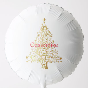 Fancy Gold Christmas Tree Thunder_Cove Balloon