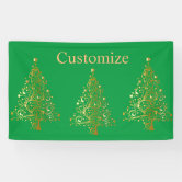 Winter Wonderland Wedding BirchTrees Stars Snow Banner