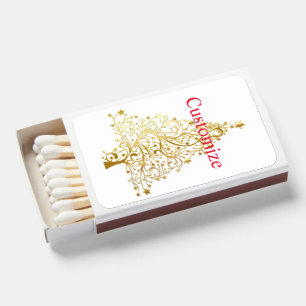 Fancy Gold Christmas Tree Thunder_Cove  Matchboxes