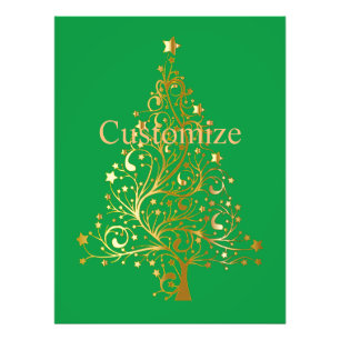 Fancy Gold Christmas Tree Thunder_Cove Photo Print