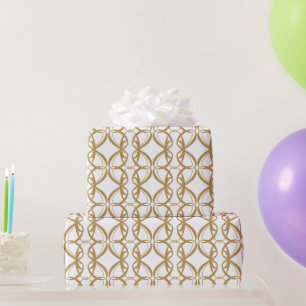 Fancy Gold Wedding, Engagement & Anniversary Wrapping Paper