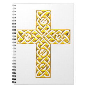 Fancy Golden Cross Notebook