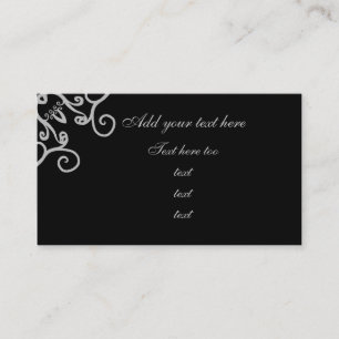 Fancy gothic victorian business card