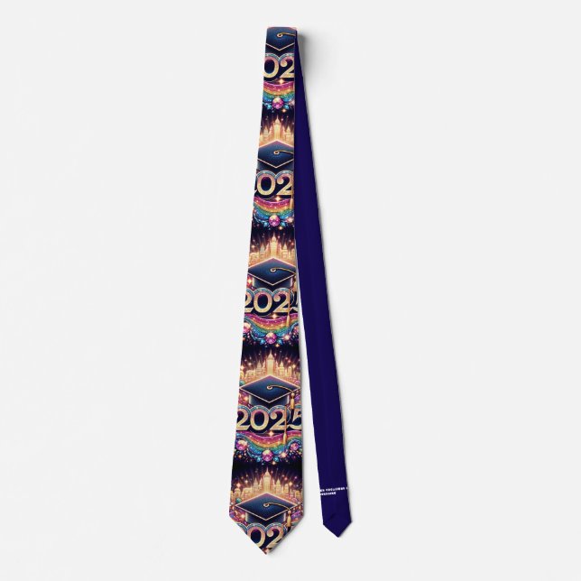 Fancy Graduate 2025 Neck Tie (Front)