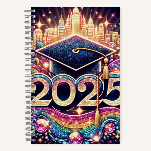 Fancy Graduate 2025 Notebook (Front)