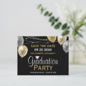 Fancy Graduation Party Save the Date Invitation Po Postcard (Standing Front)