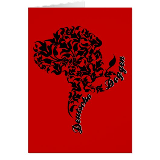 Fancy Great Dane Portrait Cards (Front)