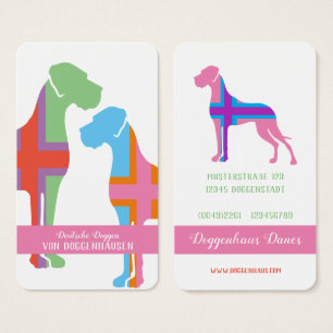 Fancy Great Danes Business Cards for modern people