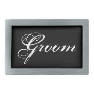 Fancy Groom Belt Buckle