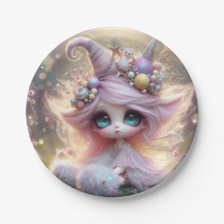 Fancy Hair Cute Hat Paper Plates