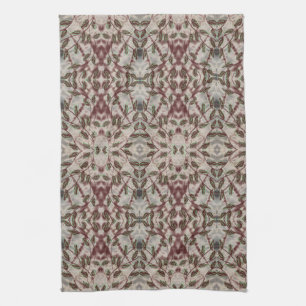 Fancy Hand Towel With Black And Burgundy