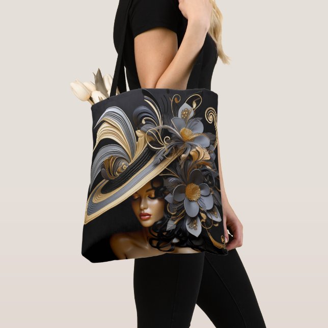 FANCY HAT PARADE #1 TOTE BAG (Close Up)