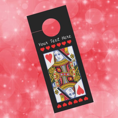 Fancy Heart Queen Multiple Colour Red Hearts Black Door Hanger