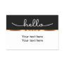 Fancy Hello Upscale Name Tag