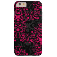 Fancy Hot Pink and Black iPhone 6 case