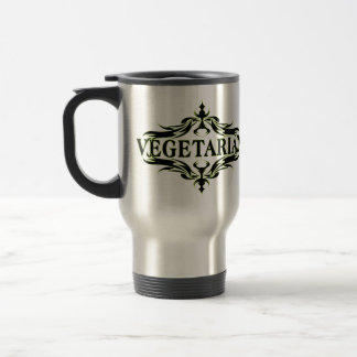 Fancy in Black - Vegetarian Travel Mug