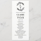 Wedding Welcome and Itinerary Card Brushed Charm #BCC - Berry Berry Sweet