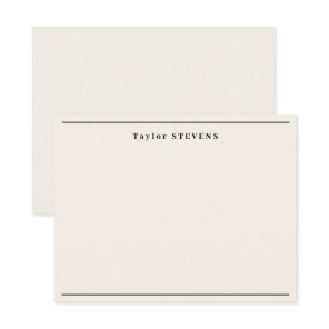 Fancy Ivory Border Note Card