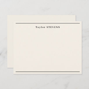 Fancy Ivory Border Note Card