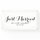Fancy Just Married Car Banner