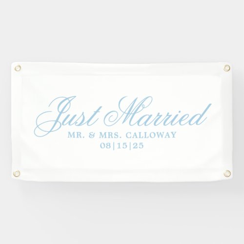 Fancy Just Married Car Banner