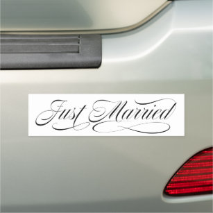 Fancy Just Married Sign