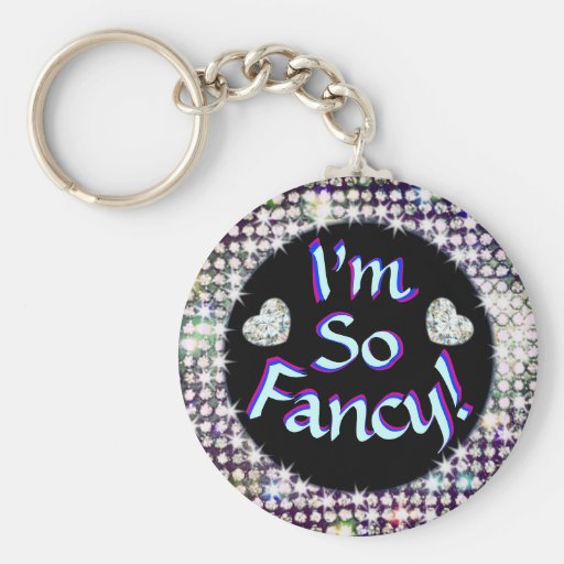 Fancy Keychain! Diamonds! Keychain | Zazzle