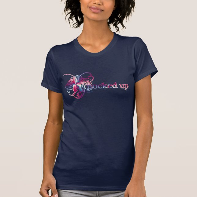 Fancy "Knocked Up" Maternity Shirt - Customized (Front)