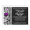 Fancy Lace Sugar Skull Day of the Dead Invite