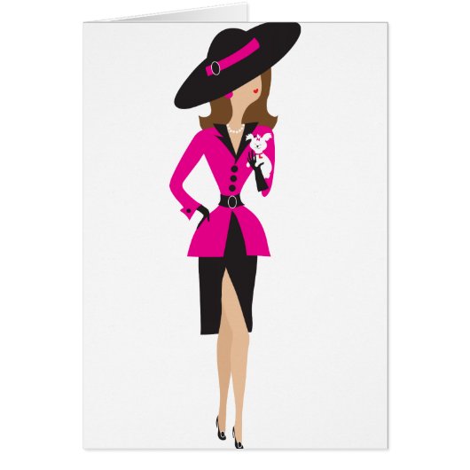 Fancy Lady and Puppy Cards (Front)