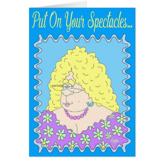 FANCY LADY Birthday Card (Front)