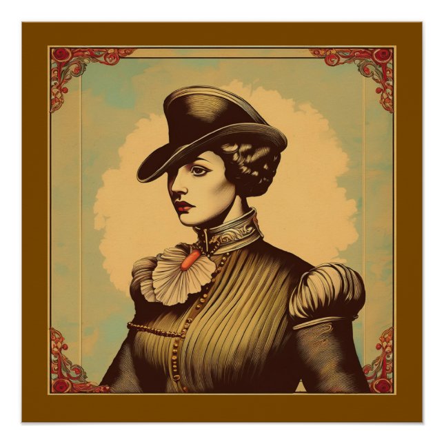 Fancy Lady In Period Costume Poster (Front)