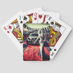 Fancy Lady Poker Cards