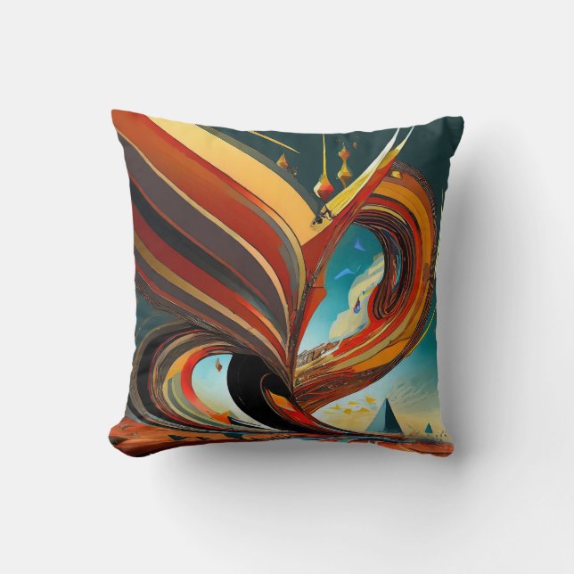 Fancy Latest Design Printed  Throw Pillow (Front)