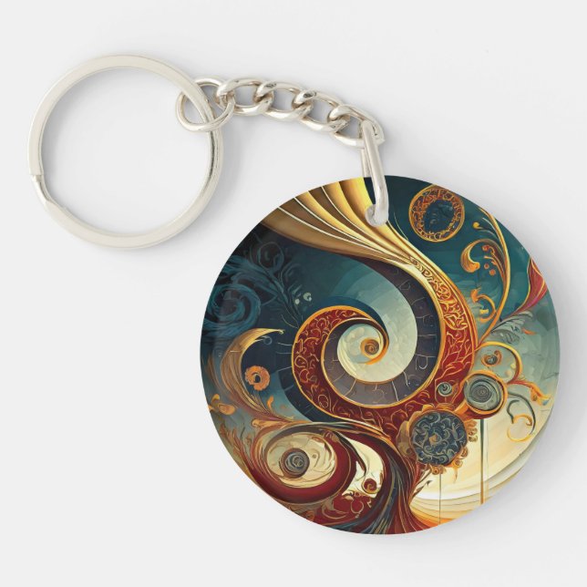 Fancy Latest Design Theme Magnet Keychain (Front)
