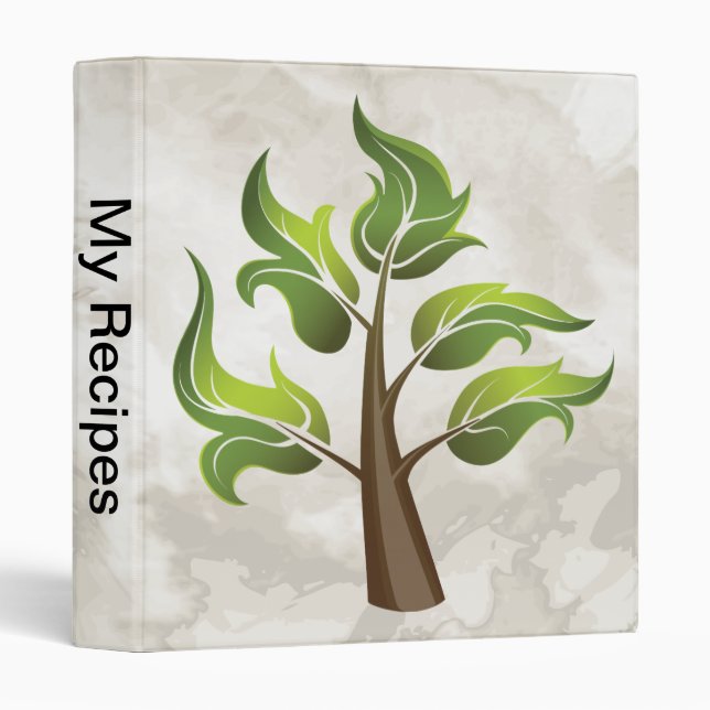 Fancy Leaves Binder (Front/Spine)