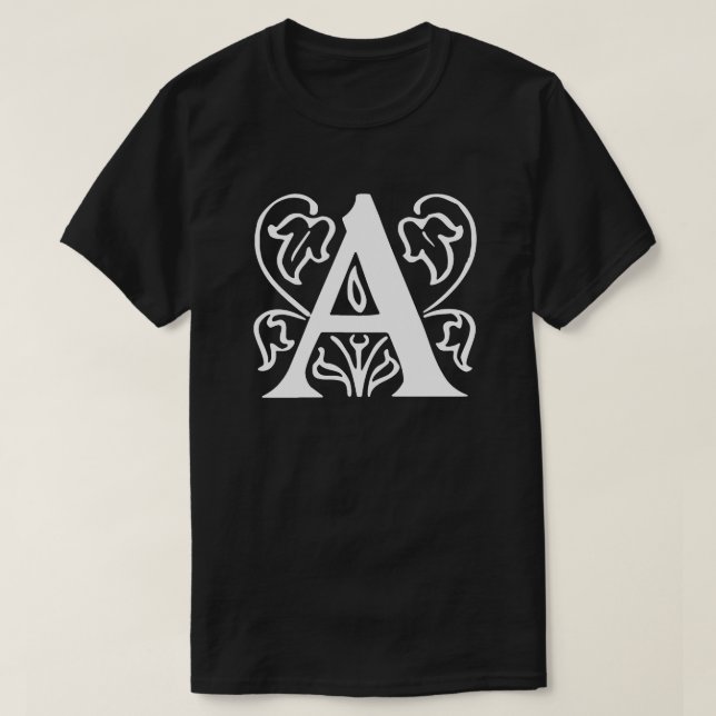 Fancy Letter A T-Shirt (Design Front)