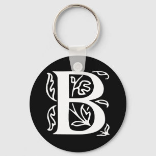 Fancy Letter B Keychain