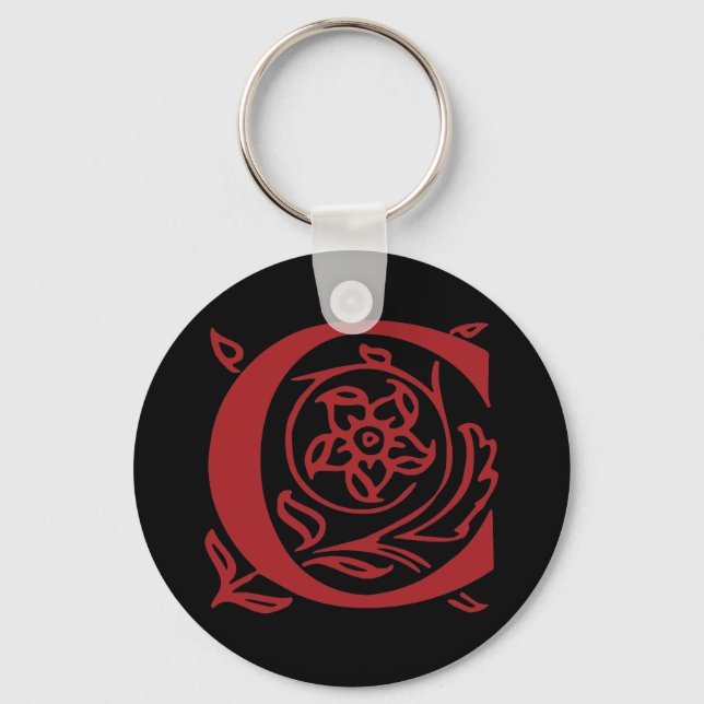 Fancy Letter C Keychain (Front)