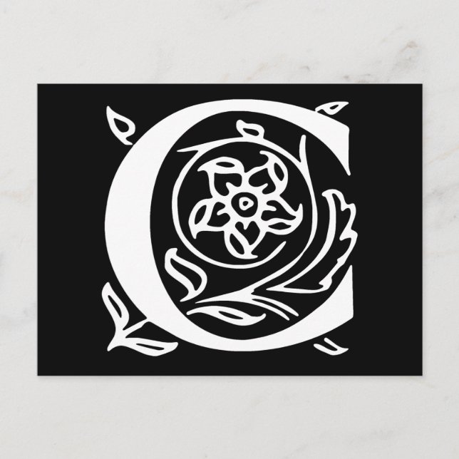 Fancy Letter C Postcard (Front)