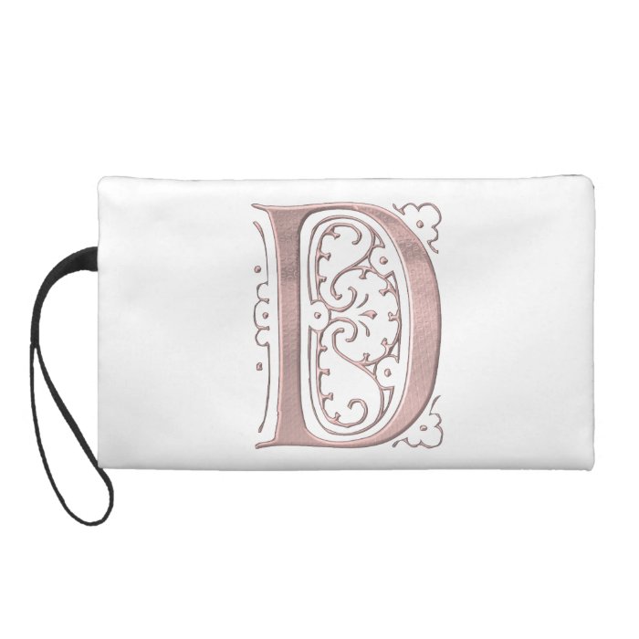 Fancy Letter D 1 Wristlet Clutch