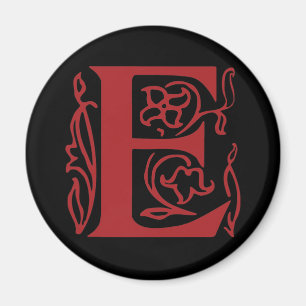 Fancy Letter E Magnet