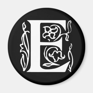 Fancy Letter E Magnet